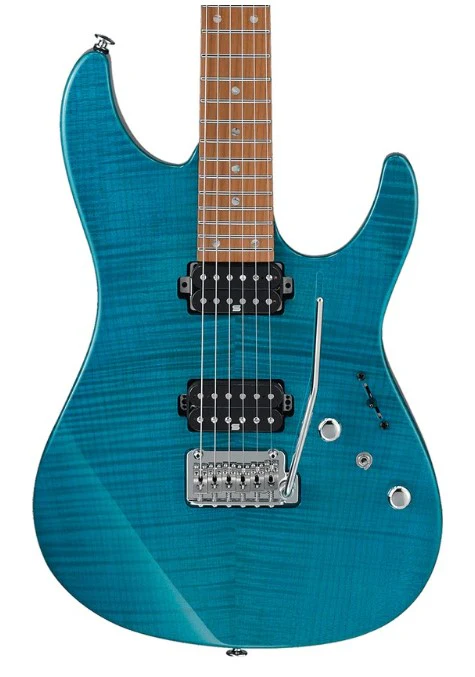 IBANEZ MM1 TAB MARTIN MILLER SIGNATURE GUITARRA ELECTRICA TRANSPARENT AQUA BLUE - Image 2