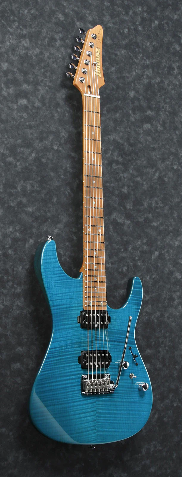 IBANEZ MM1 TAB MARTIN MILLER SIGNATURE GUITARRA ELECTRICA TRANSPARENT AQUA BLUE - Image 3