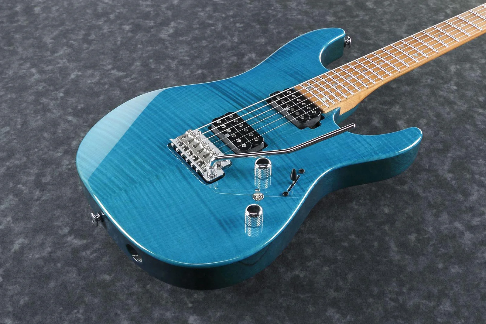 IBANEZ MM1 TAB MARTIN MILLER SIGNATURE GUITARRA ELECTRICA TRANSPARENT AQUA BLUE - Image 5