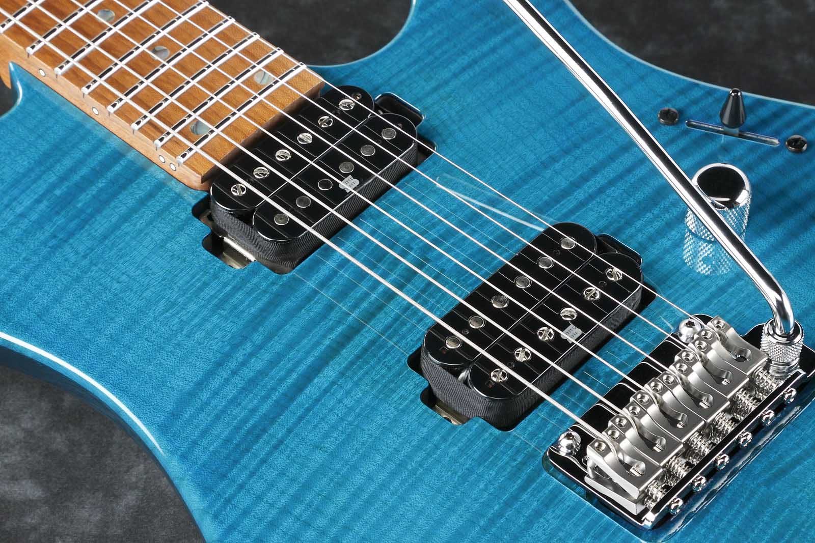 IBANEZ MM1 TAB MARTIN MILLER SIGNATURE GUITARRA ELECTRICA TRANSPARENT AQUA BLUE - Image 6