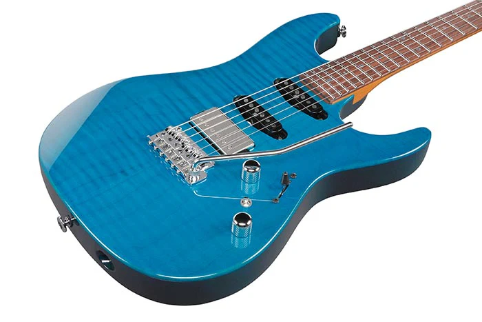IBANEZ MMN1 TAB MARTIN MILLER SIGNATURE GUITARRA ELECTRICA TRANSPARENT AQUA BLUE - Image 8
