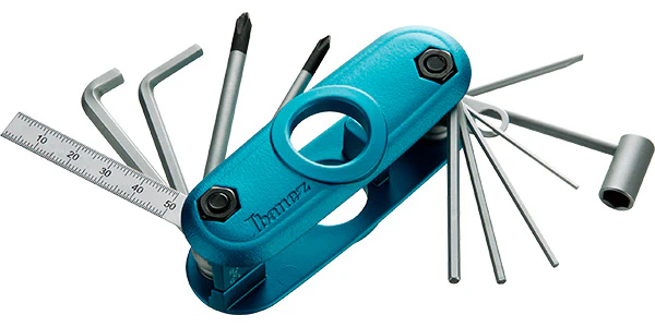 IBANEZ MTZ11 AMA MULTI TOOL HERRAMIENTAS PARA GUITARRA Y BAJO AQUA BLUE MATTE