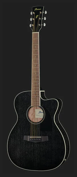 IBANEZ PC14MHCE WK GUITARRA ELECTROACUSTICA GRAN CONCIERTO WEATHERED BLACK - Image 9