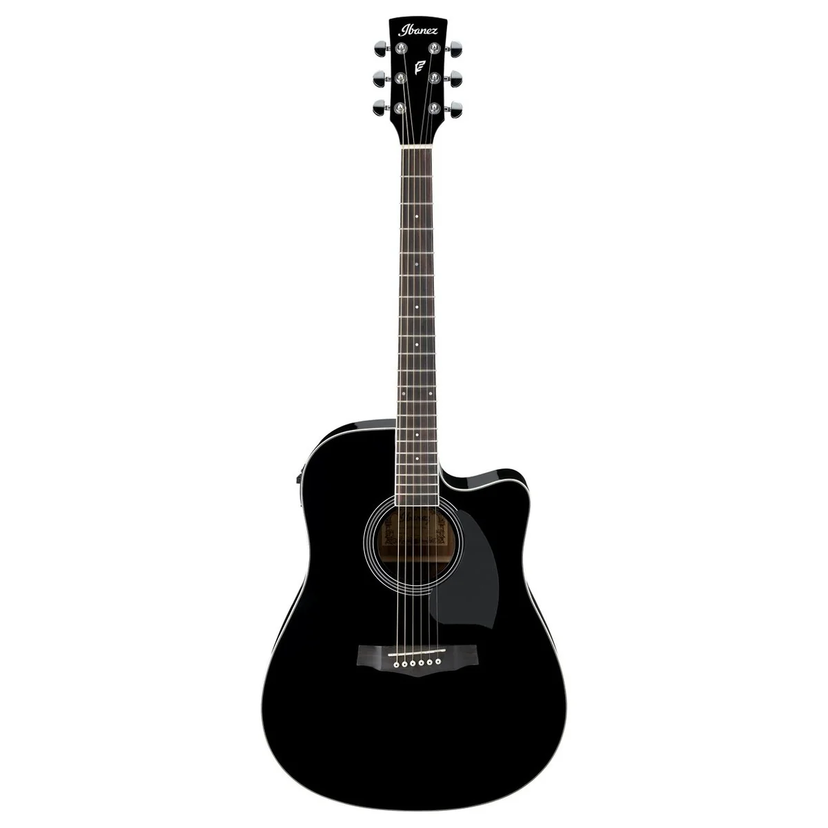 IBANEZ PF15ECE BK GUITARRA ELECTROACUSTICA NEGRA