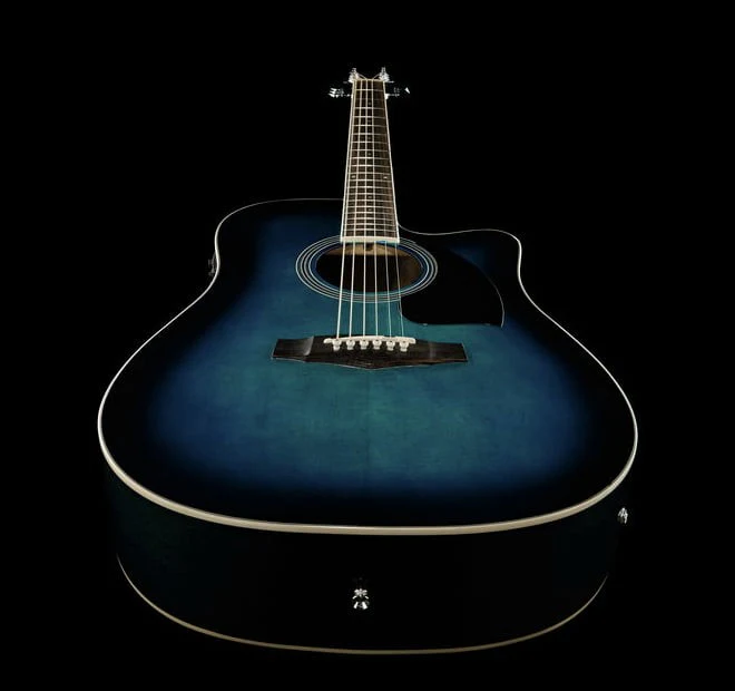 IBANEZ PF15ECE TBS GUITARRA ELECTROACUSTICA TRANSPARENT BLUE SUNBURST - Image 23
