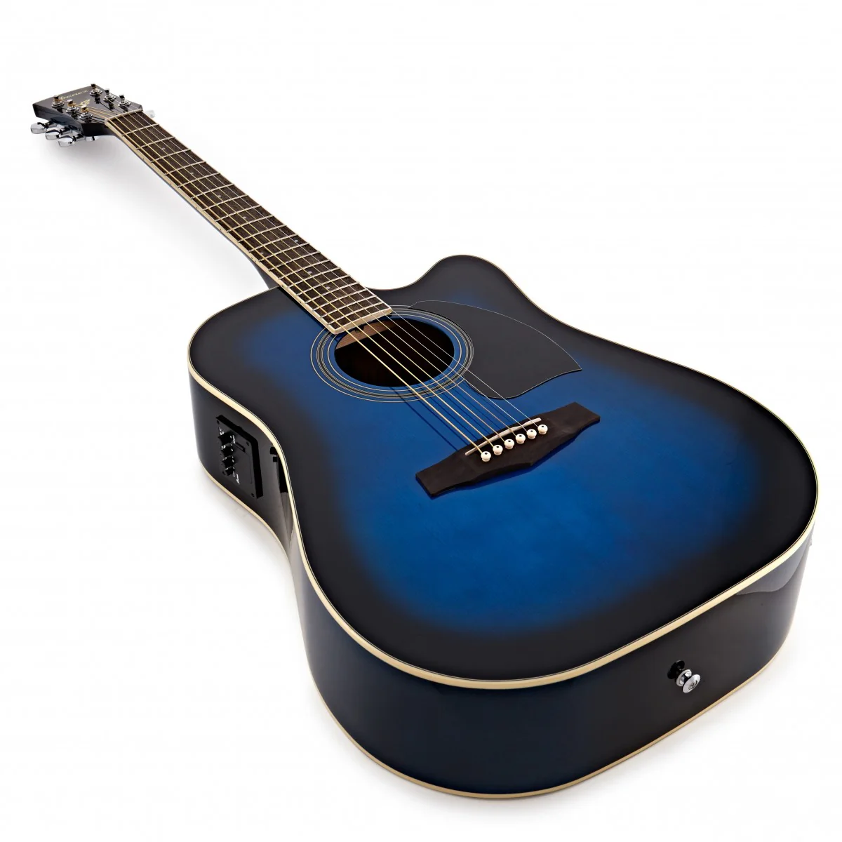 IBANEZ PF15ECE TBS GUITARRA ELECTROACUSTICA TRANSPARENT BLUE SUNBURST - Image 3