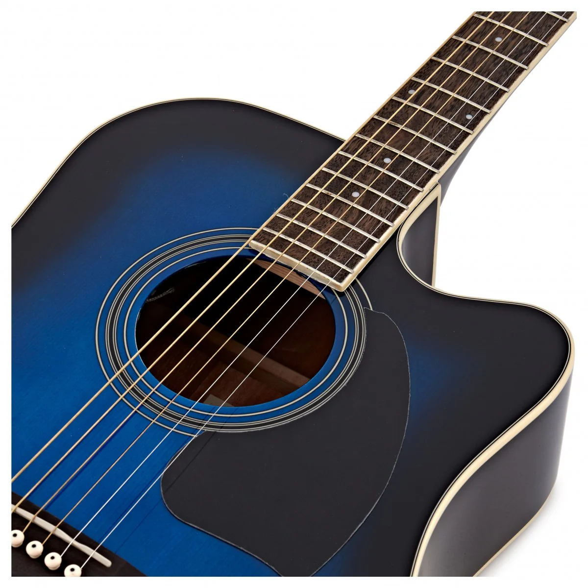 IBANEZ PF15ECE TBS GUITARRA ELECTROACUSTICA TRANSPARENT BLUE SUNBURST - Image 5