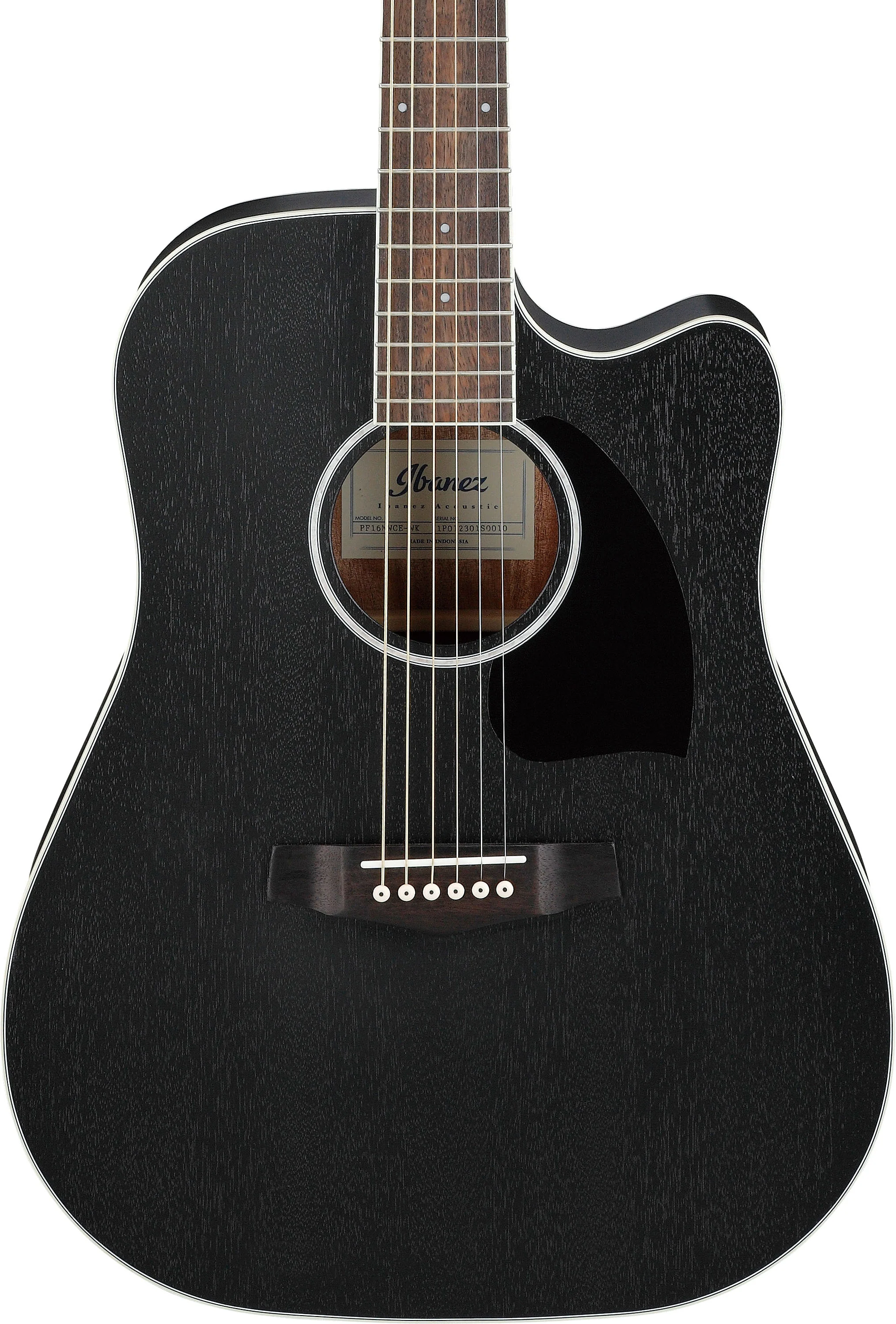 IBANEZ PF16MWCE WK GUITARRA ELECTROACUSTICA DREADNOUGHT WEATHERED BLACK - Image 4