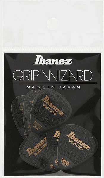 IBANEZ PPA14MSGBK GRIP WIZARD SAND GRIP PACK 6 PUAS MEDIUM NEGRAS