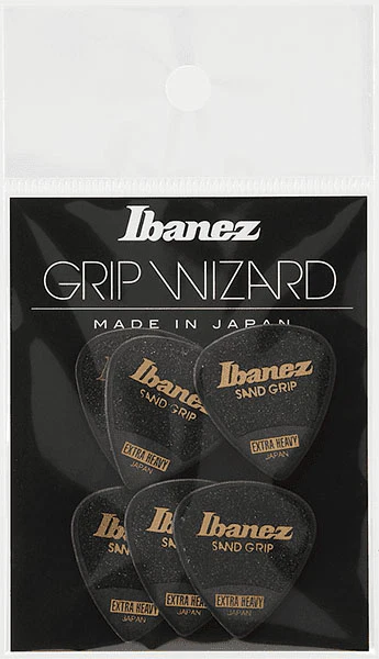 IBANEZ PPA16XSGBK GRIP WIZARD SAND GRIP PACK 6 PUAS EXTRAHEAVY NEGRAS