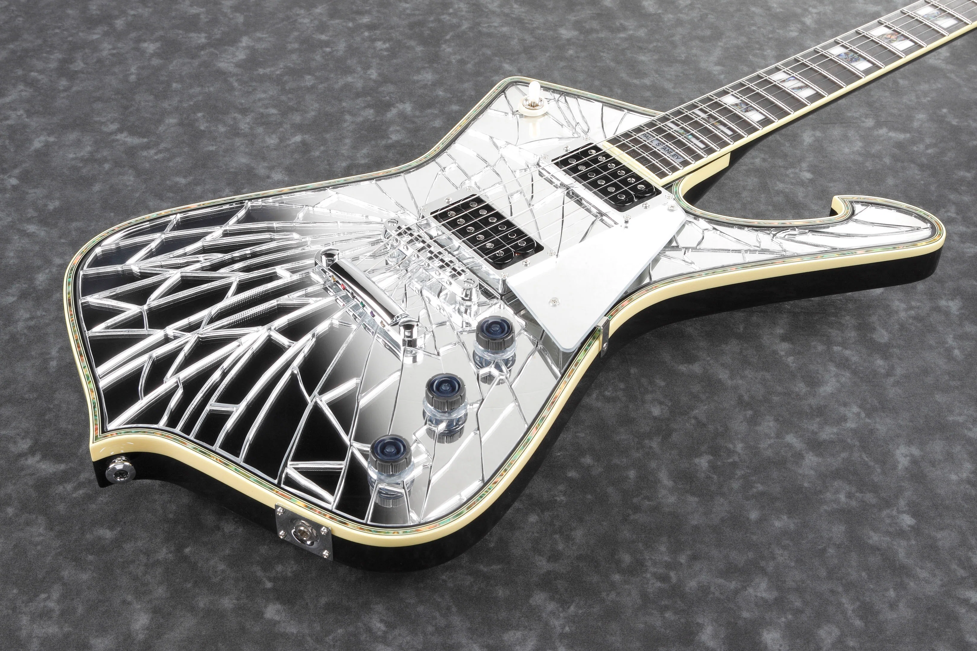 IBANEZ PS1CM PAUL STANLEY SIGNATURE THE CRACKED MIRROR GUITARRA ELECTRICA - Image 4