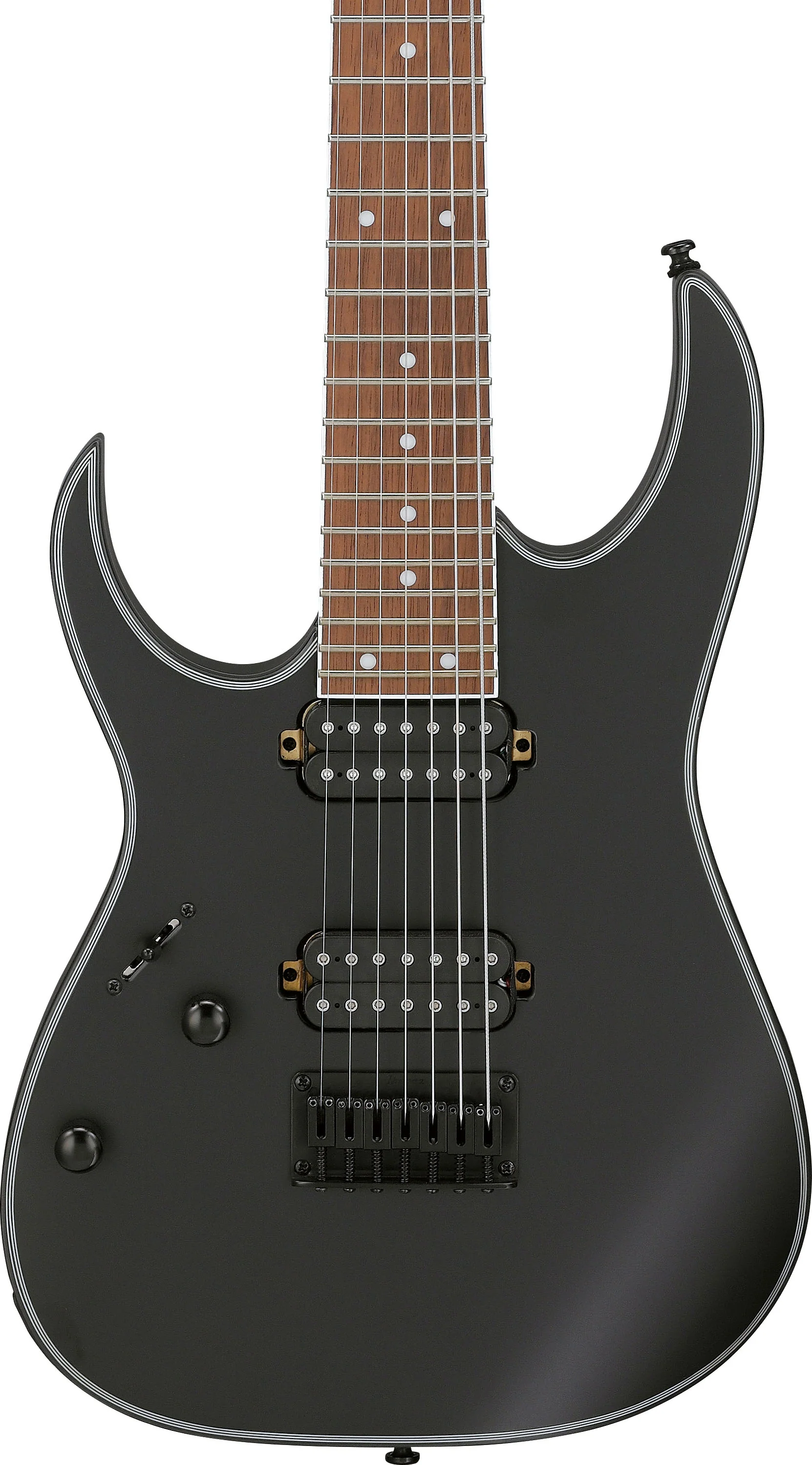 IBANEZ RG7421EXL BKF GUITARRA ELECTRICA 7 CUERDAS BLACK FLAT ZURDOS - Image 4