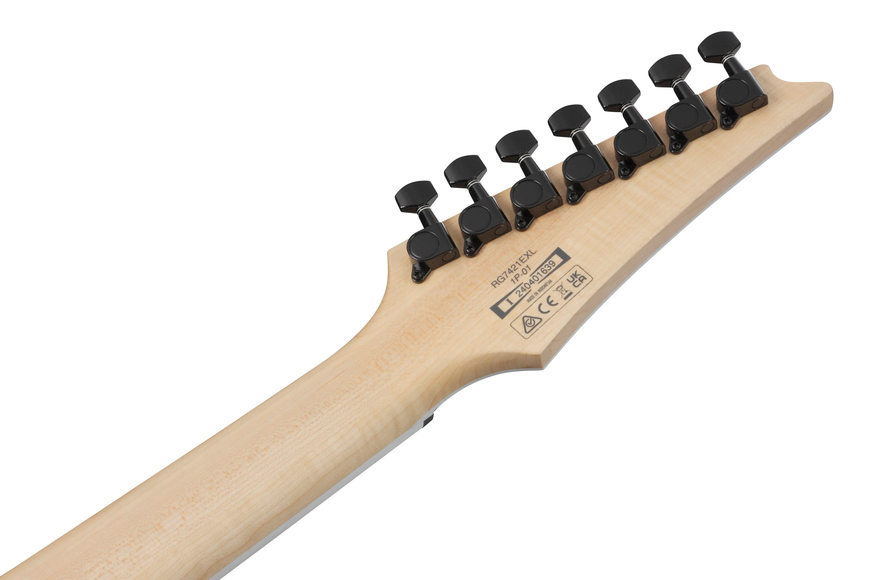 IBANEZ RG7421EXL BKF GUITARRA ELECTRICA 7 CUERDAS BLACK FLAT ZURDOS - Image 9
