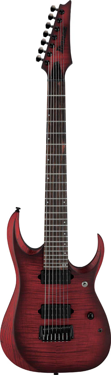 IBANEZ RGD721FA WUF GUITARRA ELECTRICA 7 CUERDAS STAINED WINE RED BURST FLAT