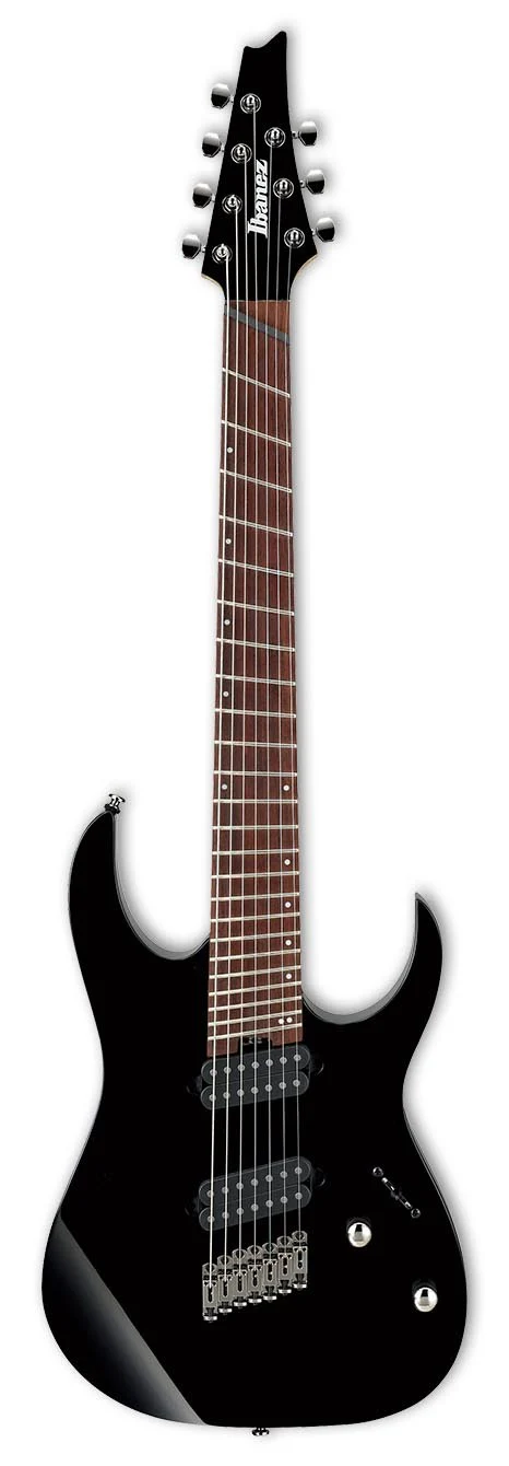 IBANEZ RGMS7 BK GUITARRA ELECTRICA 7 CUERDAS MULTI-ESCALA NEGRA