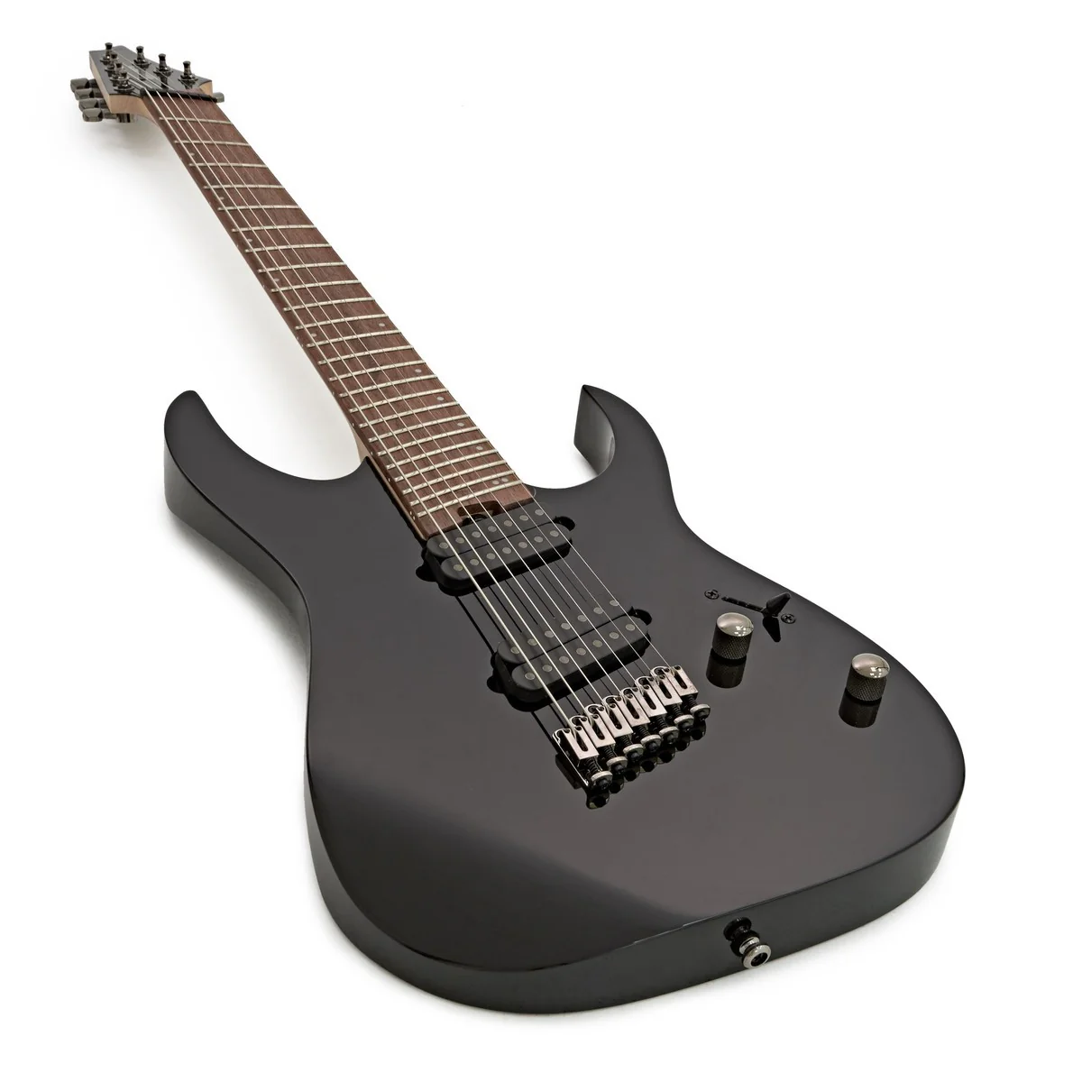 IBANEZ RGMS7 BK GUITARRA ELECTRICA 7 CUERDAS MULTI-ESCALA NEGRA - Image 3