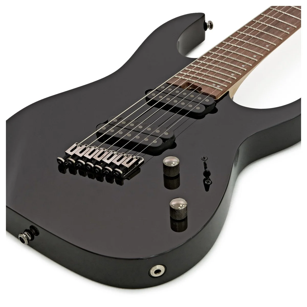 IBANEZ RGMS7 BK GUITARRA ELECTRICA 7 CUERDAS MULTI-ESCALA NEGRA - Image 4