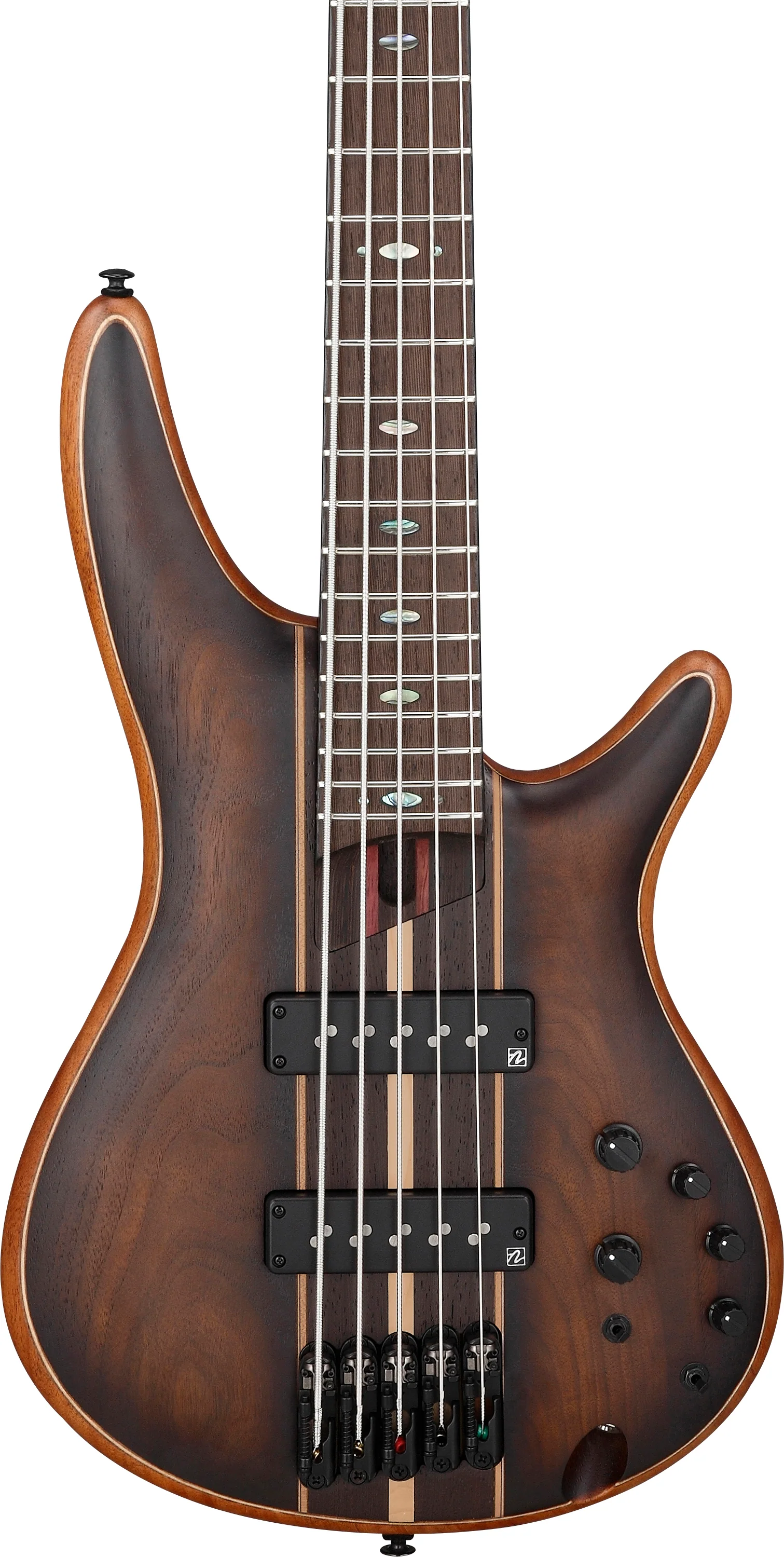 IBANEZ SR1355B DUF BAJO ELECTRICO 5 CUERDAS DUAL MOCHA BURST FLAT - Image 4
