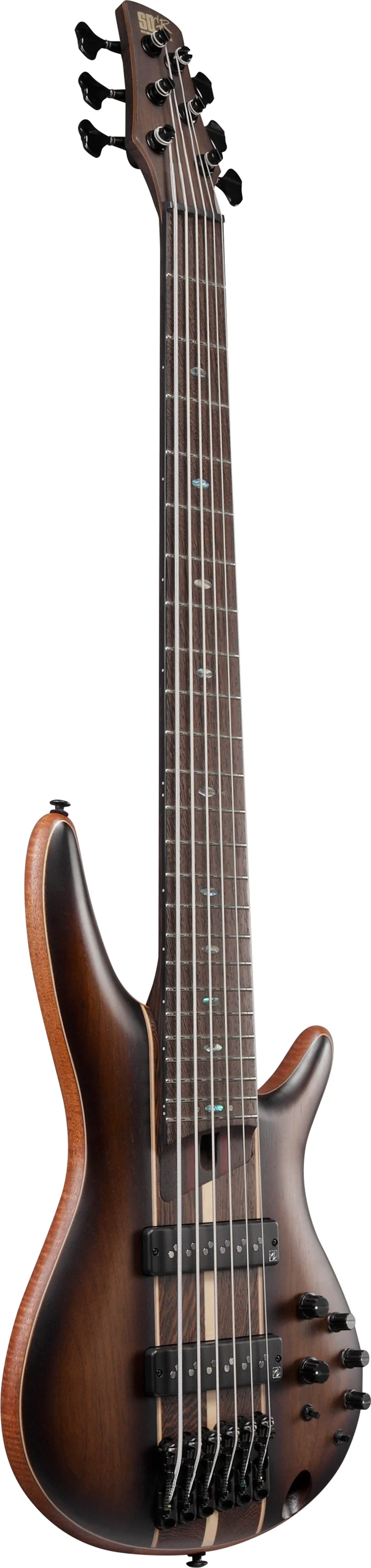 IBANEZ SR1356B DUF BAJO ELECTRICO 6 CUERDAS DUAL MOCHA BURST FLAT - Image 2