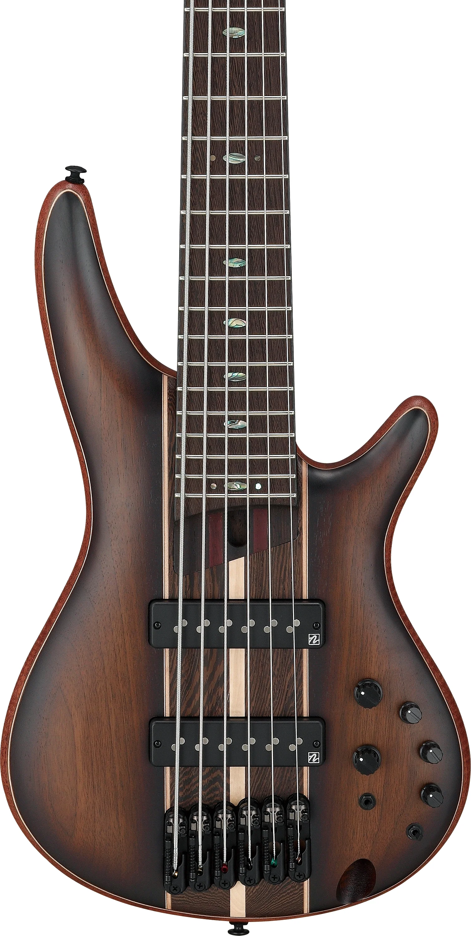 IBANEZ SR1356B DUF BAJO ELECTRICO 6 CUERDAS DUAL MOCHA BURST FLAT - Image 4