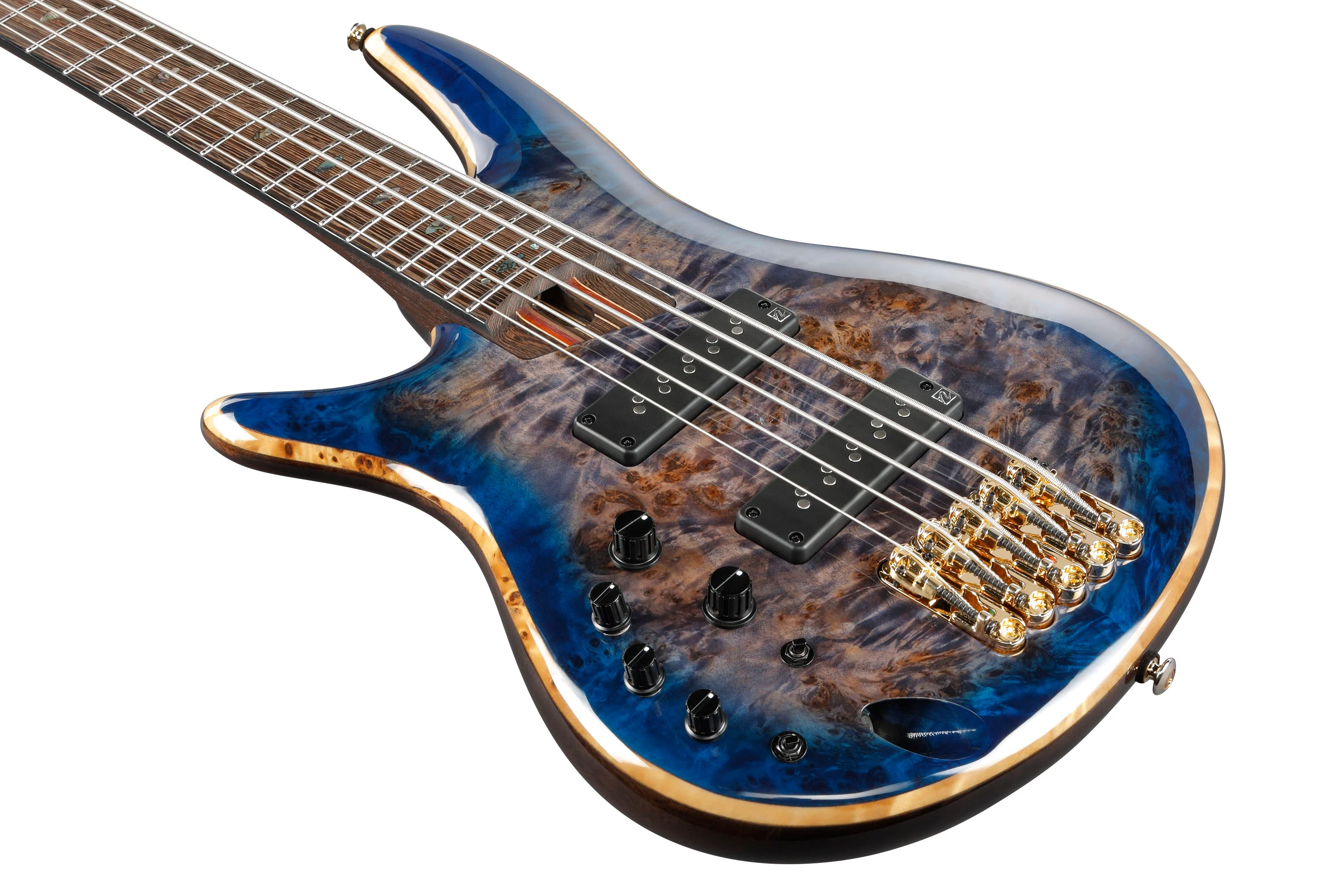 IBANEZ SR2605L CBB PREMIUM BAJO ELECTRICO 5 CUERDAS PARA ZURDOS CERULEAN BLUE BURST - Image 8