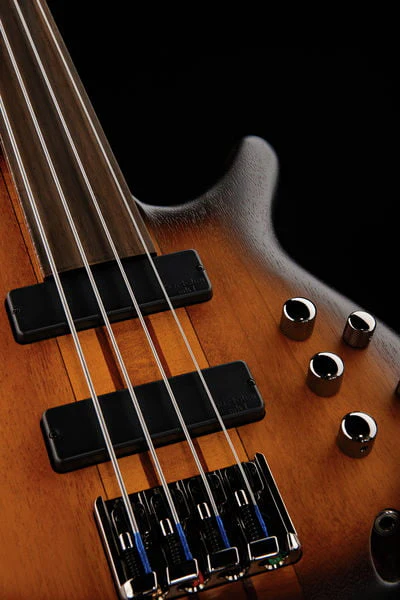 IBANEZ SRF700 BBF WORKSHOP BAJO ELECTRICO FRETLESS BROWN BURST FLAT - Image 14
