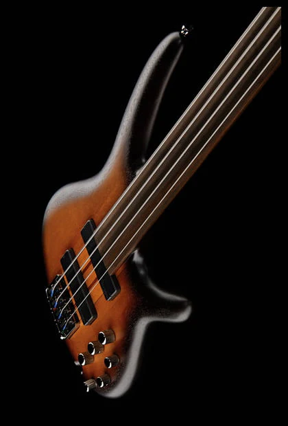 IBANEZ SRF700 BBF WORKSHOP BAJO ELECTRICO FRETLESS BROWN BURST FLAT - Image 16