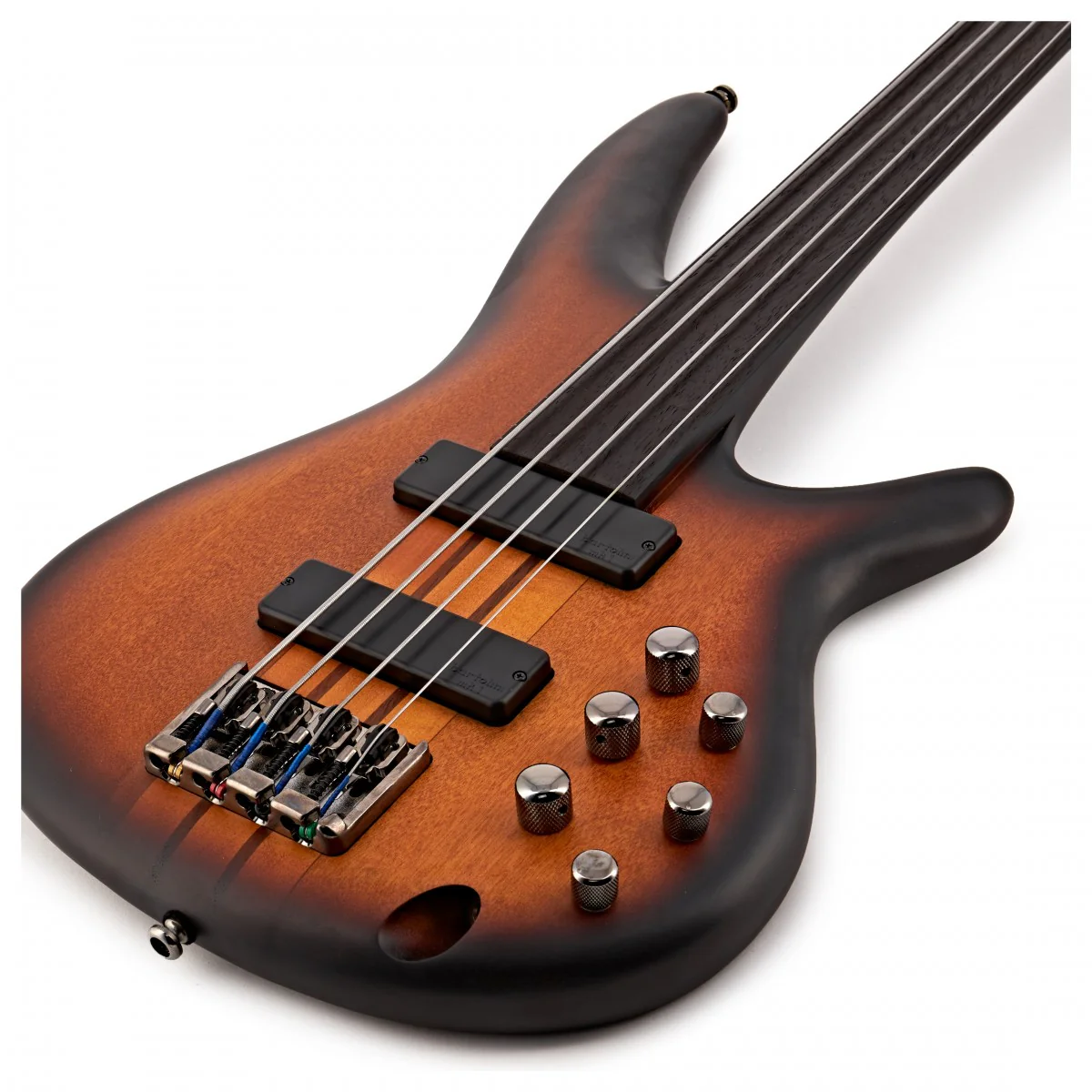 IBANEZ SRF700 BBF WORKSHOP BAJO ELECTRICO FRETLESS BROWN BURST FLAT - Image 8