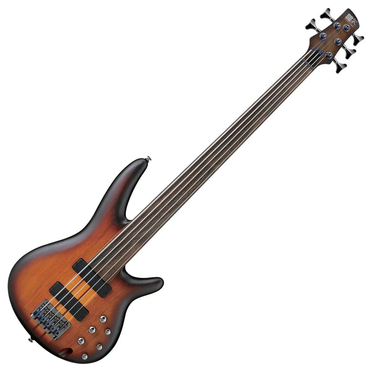 IBANEZ SRF705 BBF WORKSHOP BAJO ELECTRICO 5 CUERDAS FRETLESS BROWN BURST FLAT - Image 5