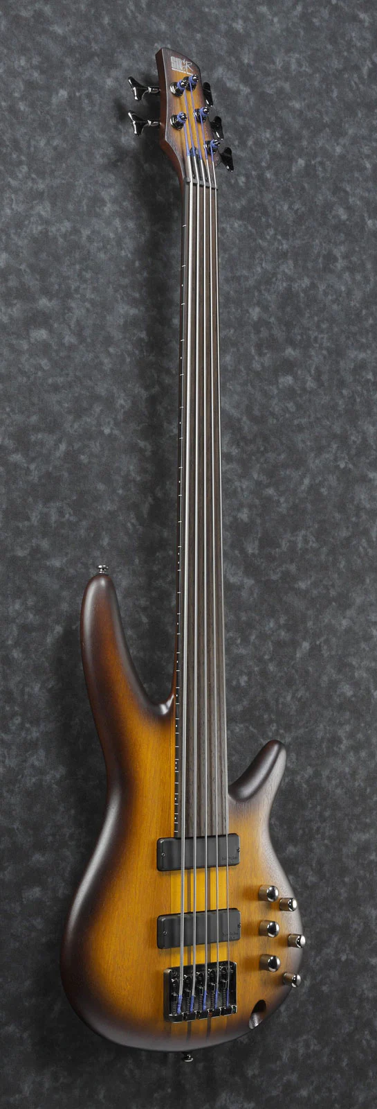 IBANEZ SRF705 BBF WORKSHOP BAJO ELECTRICO 5 CUERDAS FRETLESS BROWN BURST FLAT - Image 6