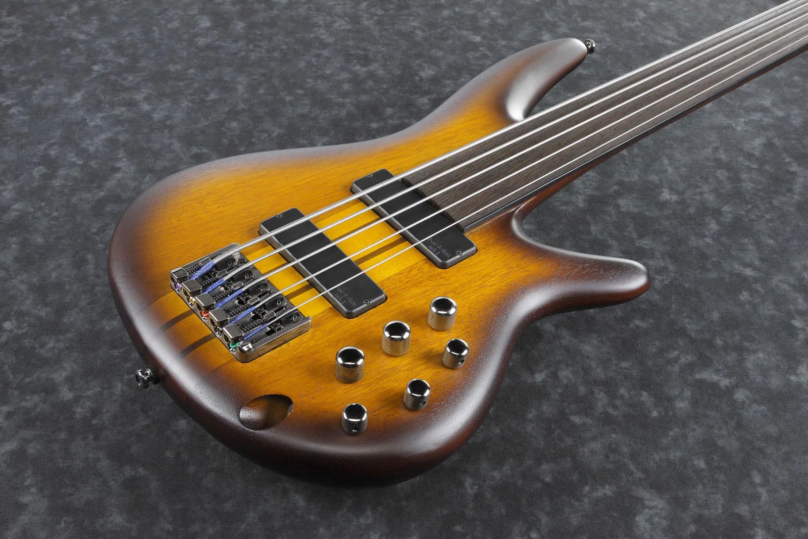 IBANEZ SRF705 BBF WORKSHOP BAJO ELECTRICO 5 CUERDAS FRETLESS BROWN BURST FLAT - Image 8