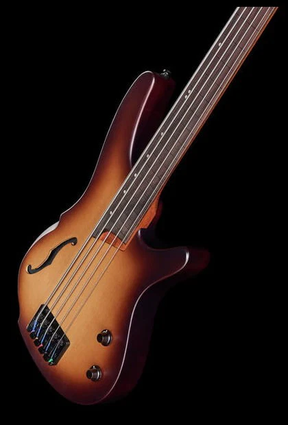 IBANEZ SRH505F NNF WORKSHOP BAJO ELECTRICO 5 CUERDAS FRETLESS NATURAL BROWNED - Image 12