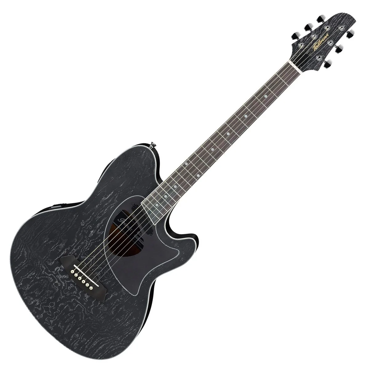 IBANEZ TCM50 GBO GUITARRA ELECTROACUSTICA GALAXY BLACK - Image 3