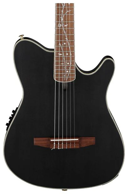 IBANEZ TOD10N TKF TIM HENSON SIGNATURE GUITARRA ESPAÑOLA ELECTRIFICADA TRANSPARENT BLACK FLAT - Image 4