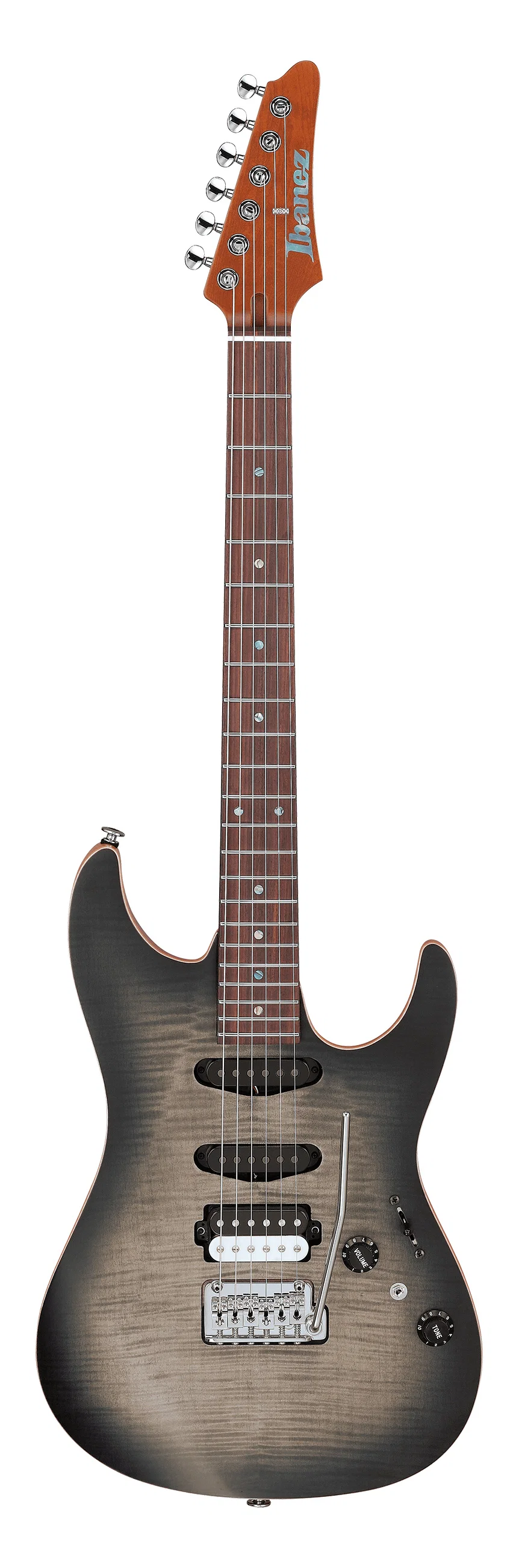 IBANEZ TQM2 CUF TOM QUAYLE SIGNATURE GUITARRA ELECTRICA CHARCOAL BLACK BURST FLAT
