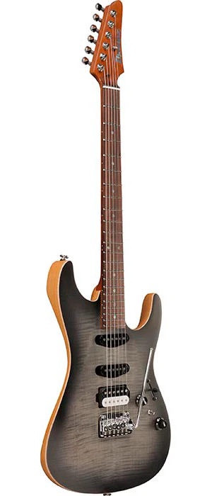 IBANEZ TQM2 CUF TOM QUAYLE SIGNATURE GUITARRA ELECTRICA CHARCOAL BLACK BURST FLAT - Image 2
