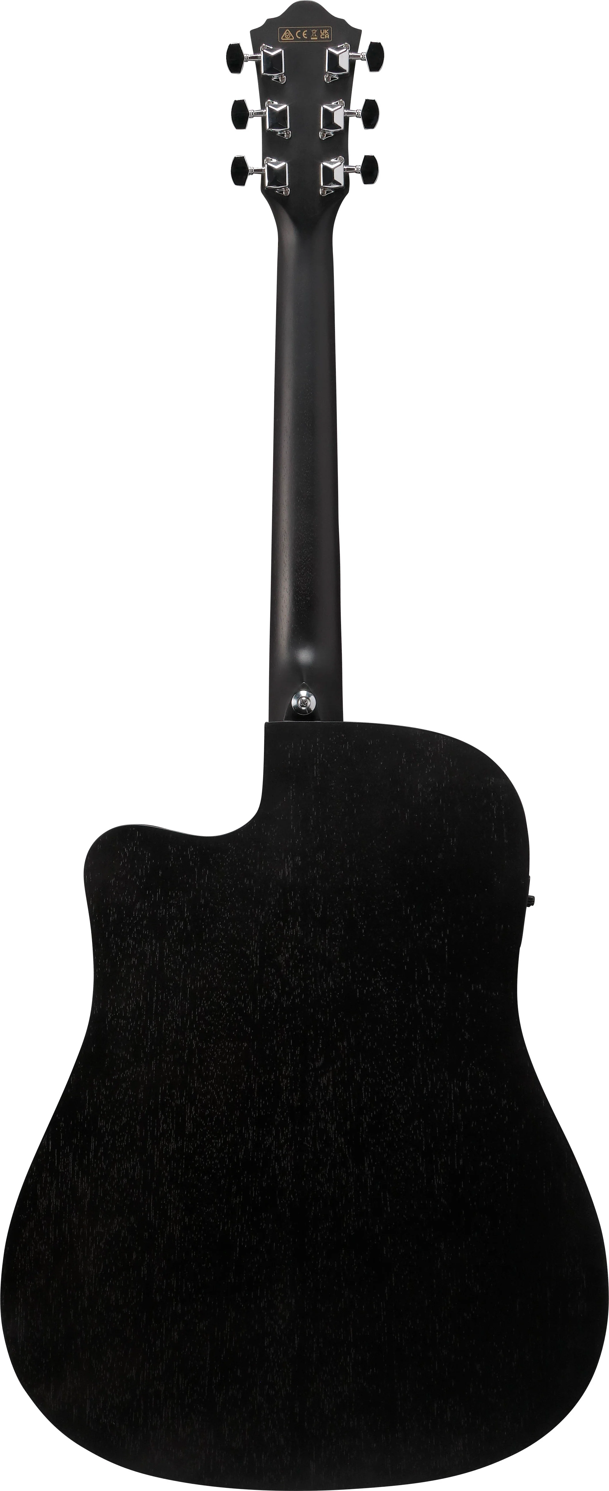 IBANEZ V44CE WK GUITARRA ELECTROACUSTICA WEATHERED BLACK OPEN PORE - Image 3