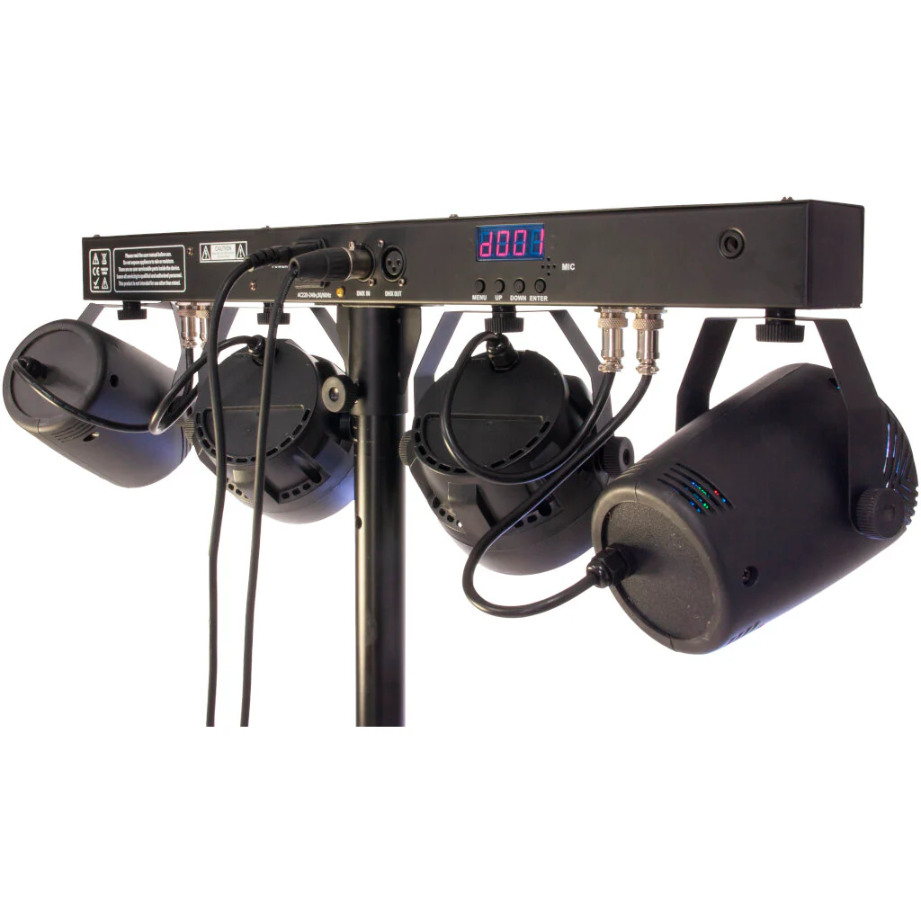 IBIZA LIGHT DJ LIGHT 85 LED PACK ILUMINACION CON PROYECTOR PAR STROBO MOON LASER Y SOPORTE - Image 4