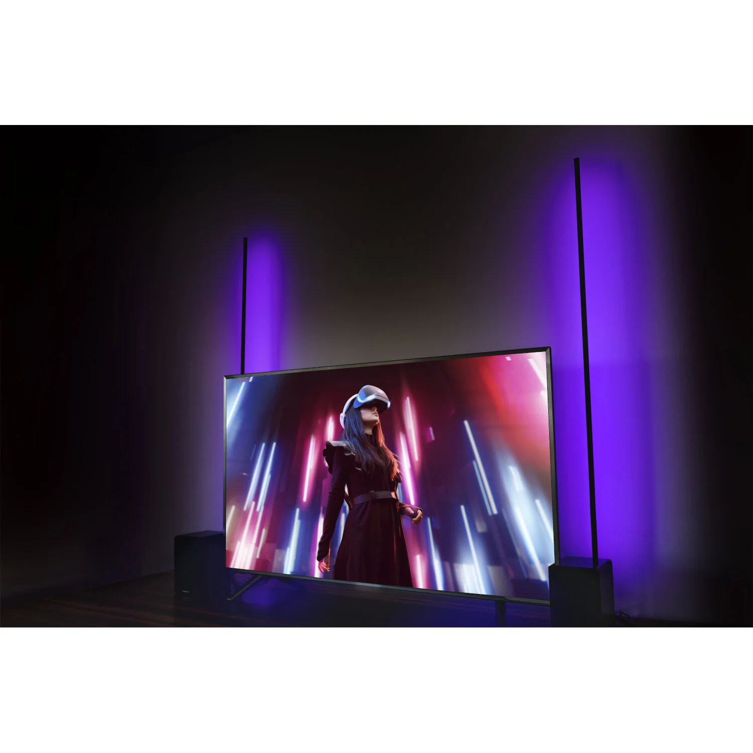 IBIZA LIGHT MAGIC COLOR STICK 1.8BK TUBO LUMINOSO RGB CON PIE 1.8 METROS NEGRO - Image 5