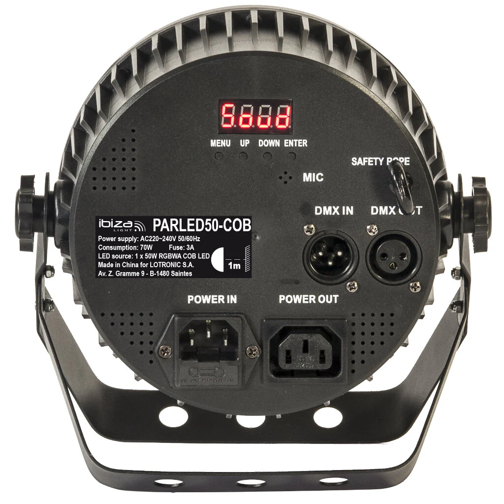 IBIZA LIGHT PAR LED 50 COB PROYECTOR PAR DE LED COB RGBWA 5 EN 1 50W - Image 4