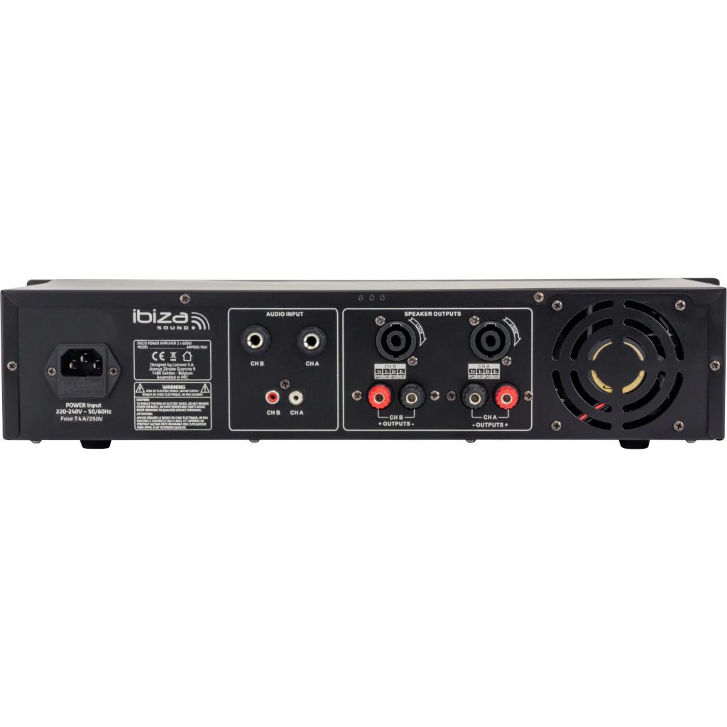 IBIZA SOUND AMP800-MKII ETAPA DE POTENCIA 2X600W - Image 4