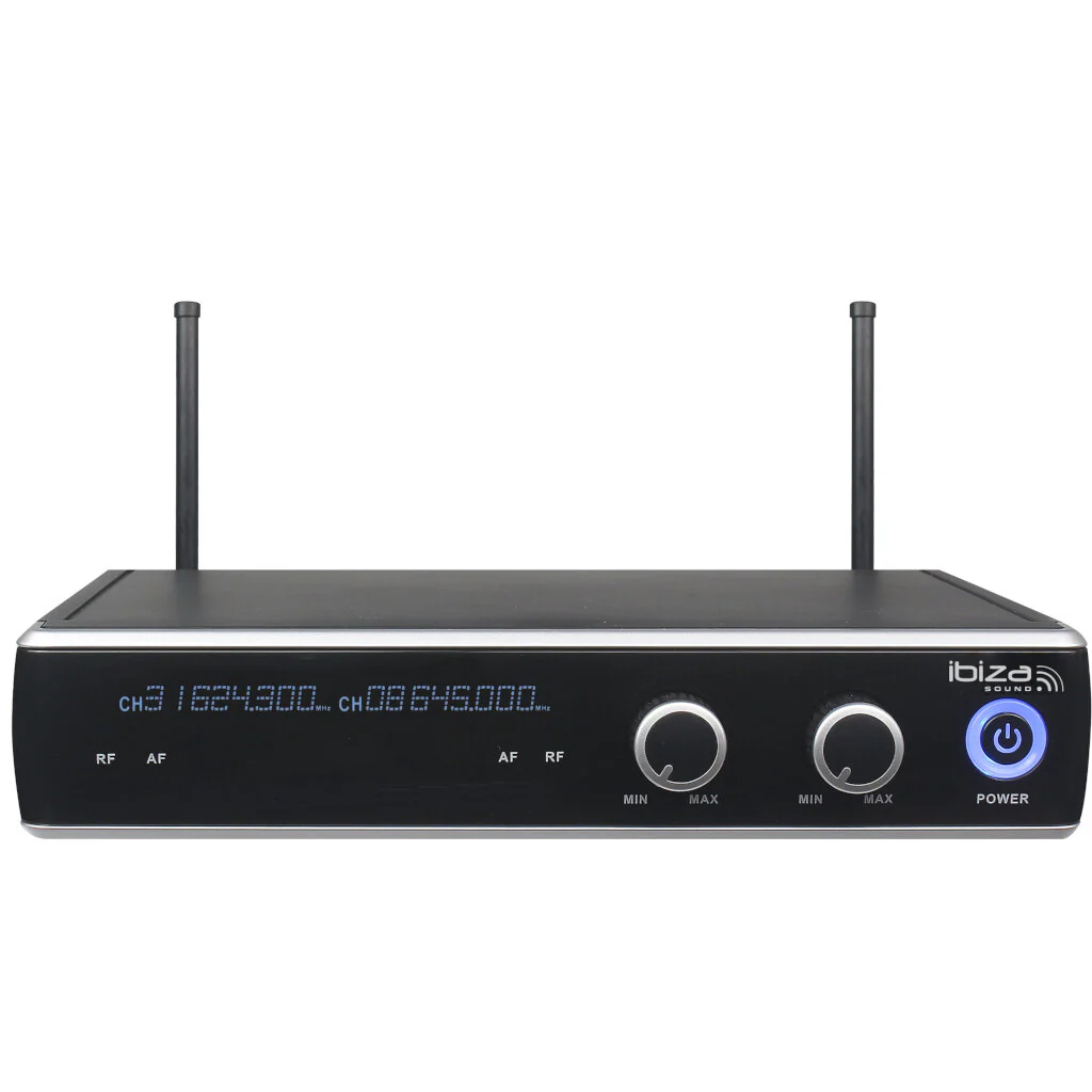 IBIZA SOUND DR20UHF-HH DOBLE RECEPTOR UHF CON DOS MICROFONOS DE MANO - Image 2