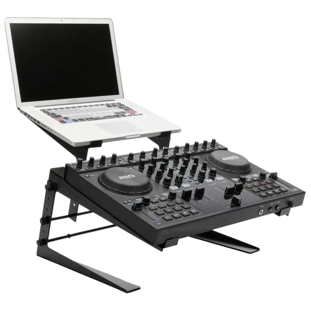IBIZA SOUND SLAP190 DOBLE SOPORTE PARA PC PORTATIL Y MONITOR PARA RACK DJ - Image 2