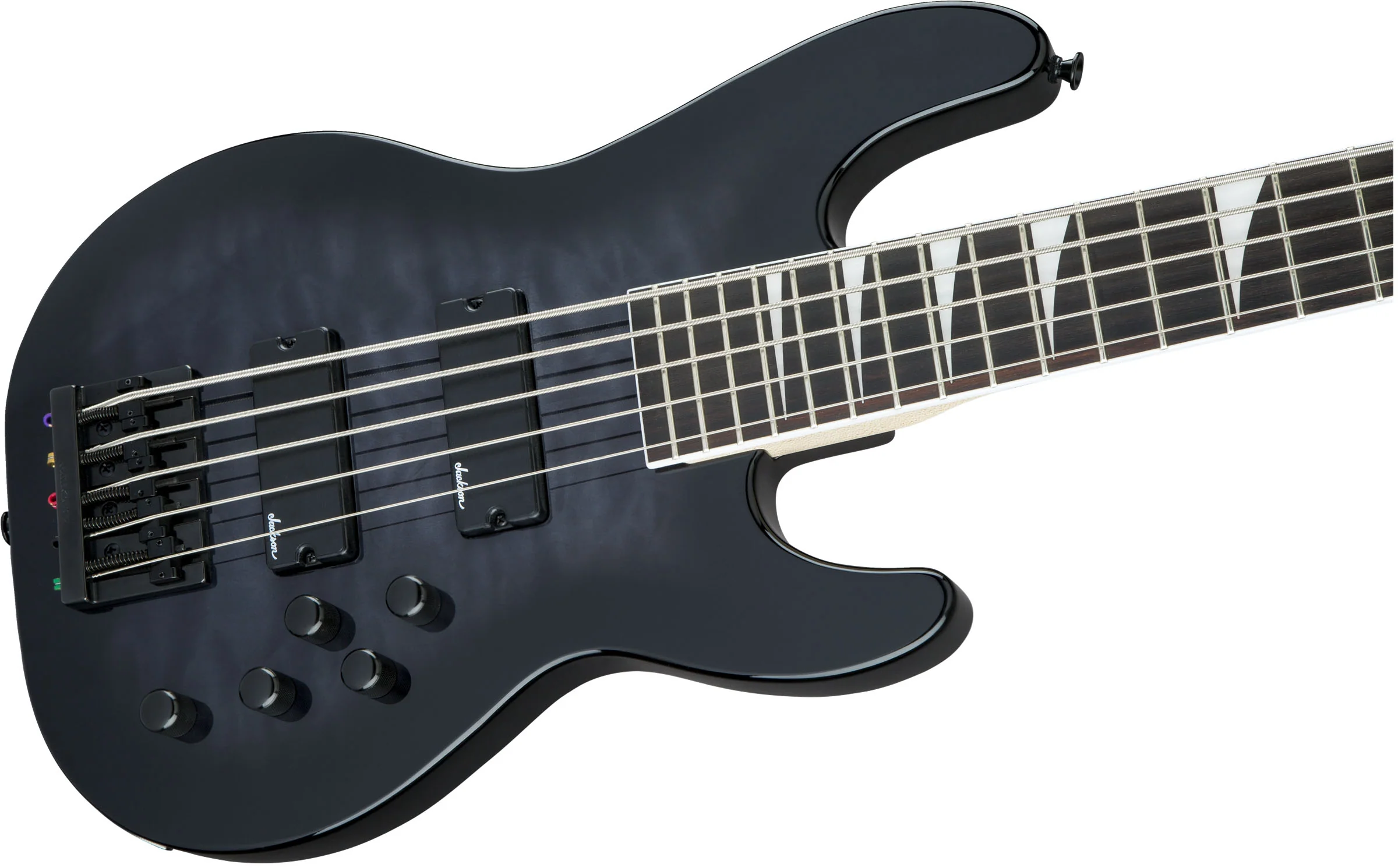 JACKSON JS CONCERT BASS JS3VQ AM BAJO ELECTRICO 5 CUERDAS TRANSPARENT BLACK BURST - Image 5