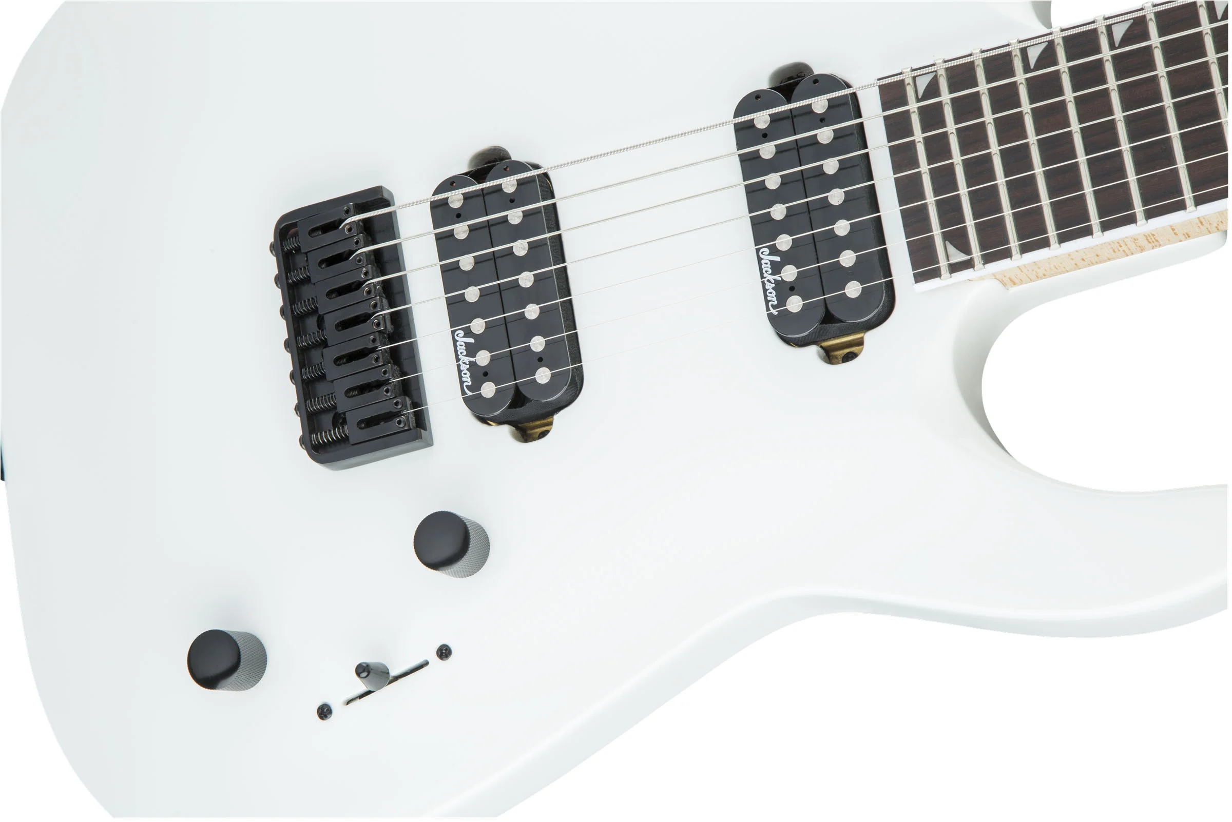 JACKSON JS DINKY ARCH TOP JS32-7 DKA HT AM GUITARRA ELECTRICA 7 CUERDAS SNOW WHITE - Image 6