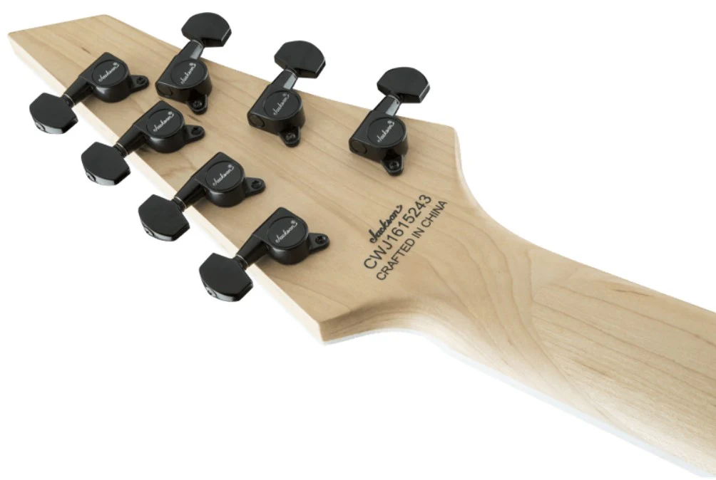 JACKSON JS DINKY ARCH TOP JS32-7 DKA HT AM GUITARRA ELECTRICA 7 CUERDAS SNOW WHITE - Image 8