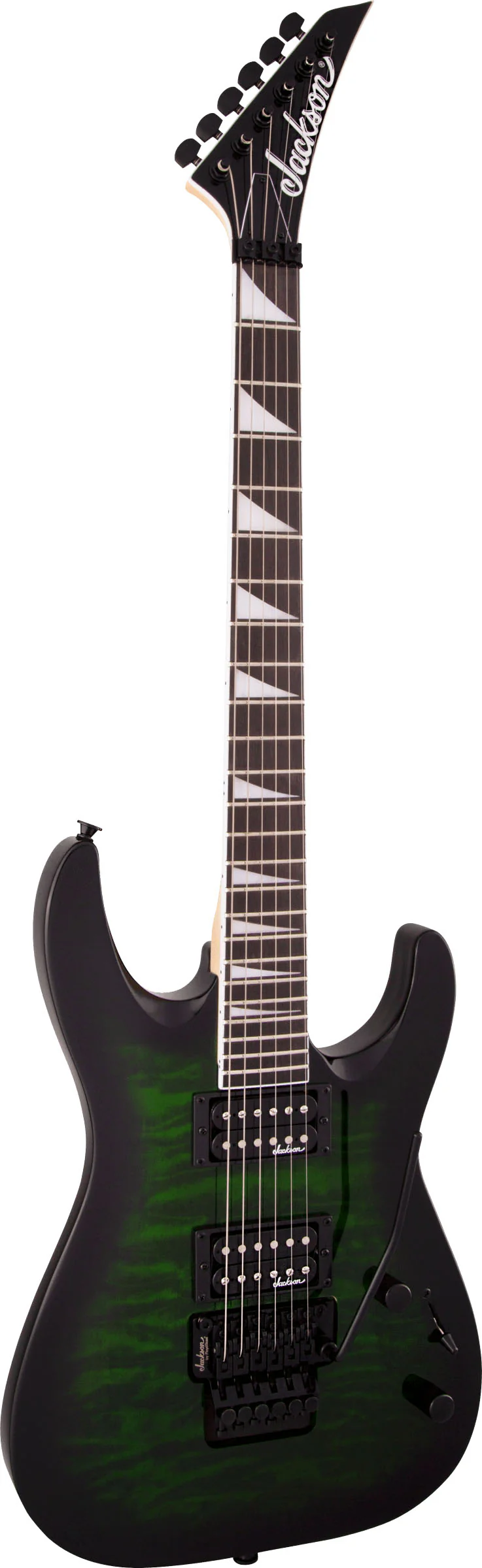 JACKSON JS DINKY ARCH TOP JS32Q DKA AM GUITARRA ELECTRICA TRANSPARENT GREEN BURST - Image 2