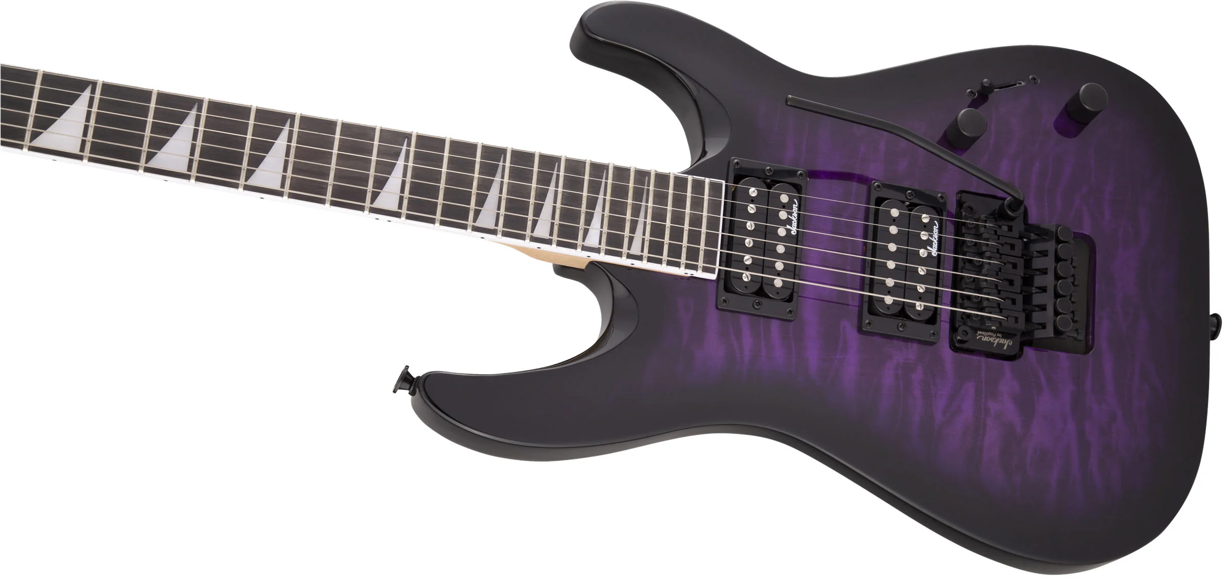 JACKSON JS DINKY ARCH TOP JS32Q DKA AM GUITARRA ELECTRICA TRANSPARENT PURPLE BURST - Image 7
