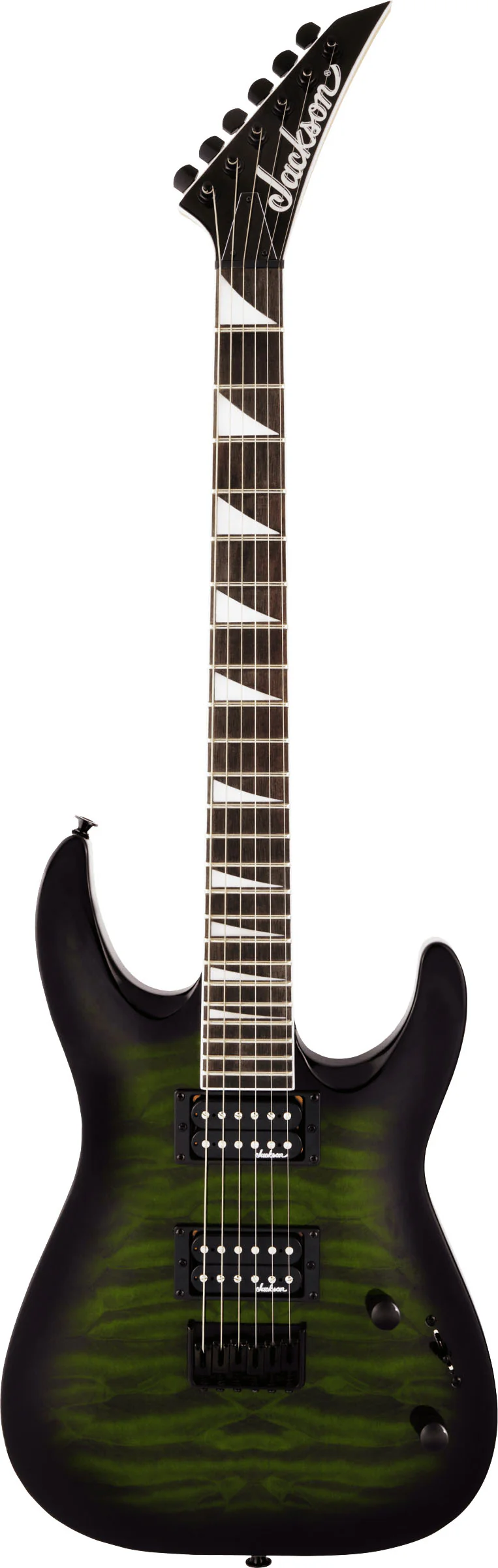 JACKSON JS DINKY ARCH TOP JS32Q DKA HT AM GUITARRA ELECTRICA TRANSPARENT GREEN BURST