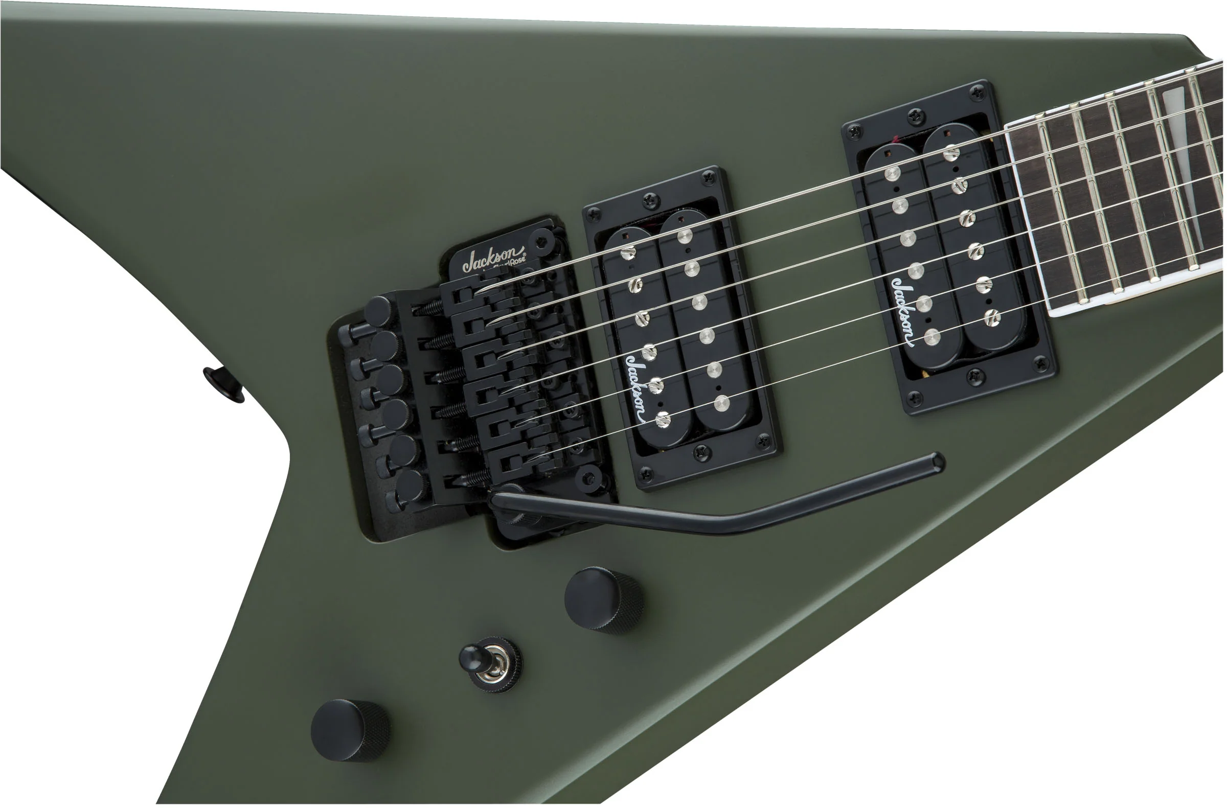 JACKSON JS KING V JS32 AM GUITARRA ELECTRICA MATTE ARMY DRAB - Image 6